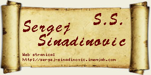 Sergej Sinadinović vizit kartica